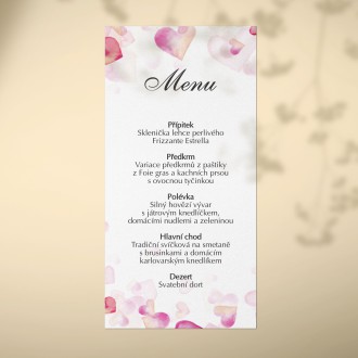 Wedding menu KL1835m