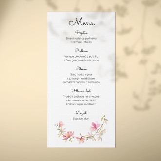 Wedding menu FO20018m