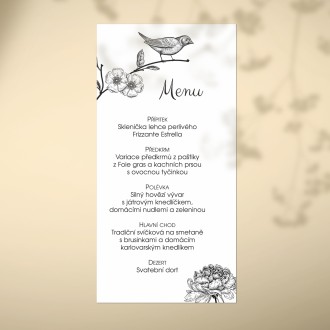 Wedding menu FO20027m