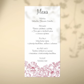 Wedding menu FO20029m
