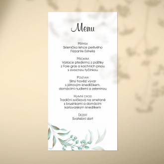 Wedding menu FO20033m