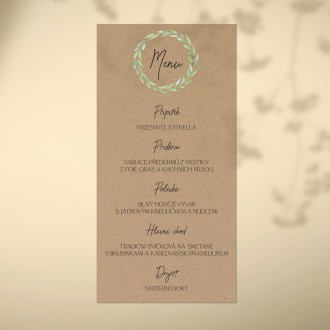 Wedding menu FO20036m