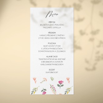 Wedding menu FO20039m