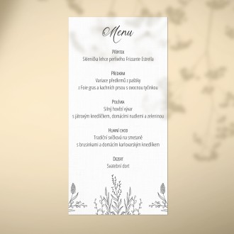 Wedding menu FO20045m