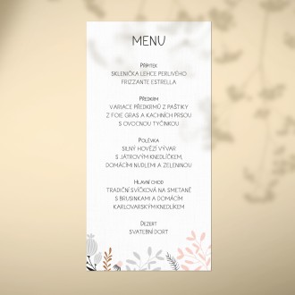 Wedding menu FO20046m