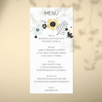 Wedding menu FO20048m