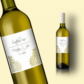 Wedding wine label L2159v