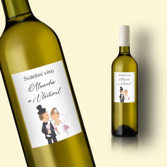 Wedding wine label FO20040v