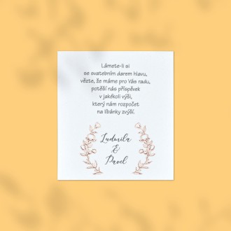 Wedding gift card  FO20042d