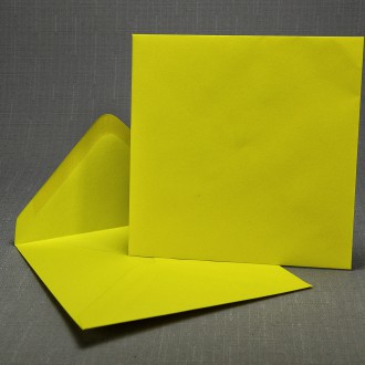 Envelope Square yellow 130mm