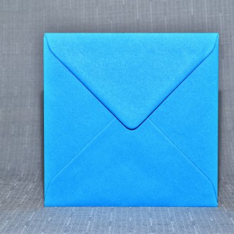 Envelope Square blue kingfisher 130mm