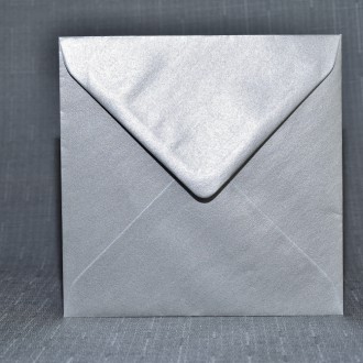 Envelope Square silver dark 130mm
