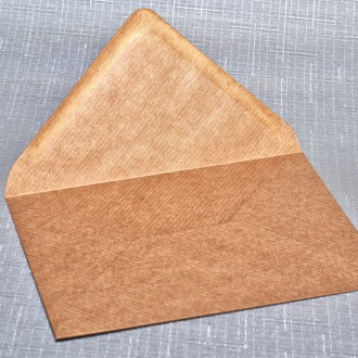 Envelope C6 brown stripes