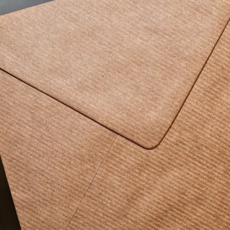 Envelope Square brown stripes 130mm