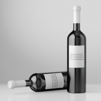 Wedding wine label 70x90v