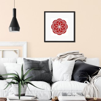 Wall art Lotus flower abstraction