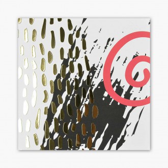 Abstract Art 9 3D Real Gold Poster