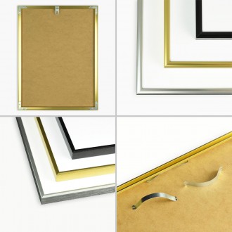 Abstract geometric shapes 2 3D Real Gold Poster