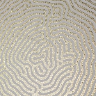 Abstract pattern 3D Real Gold Poster