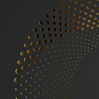 Abstract dotted background 3D Gold Poster