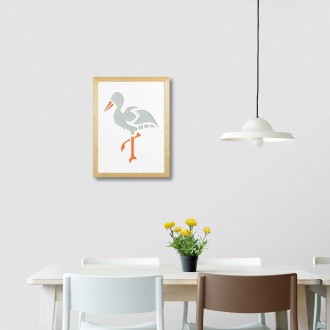 Wall art Stork