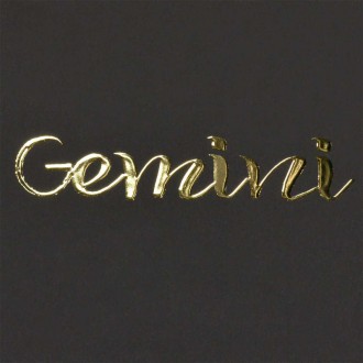 Sign of the Zodiac Gemini 3D Real Gold Poster