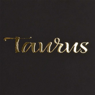 Sign of the Zodiac Taurus 3D Real Gold Poster