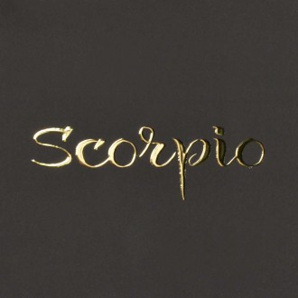 Sign of the Zodiac Scorpio 3D Real Gold Poster