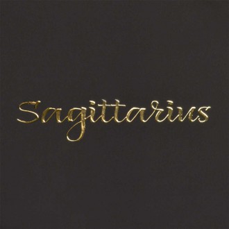 Sign of the Zodiac Sagittarius 3D Real Gold Poster
