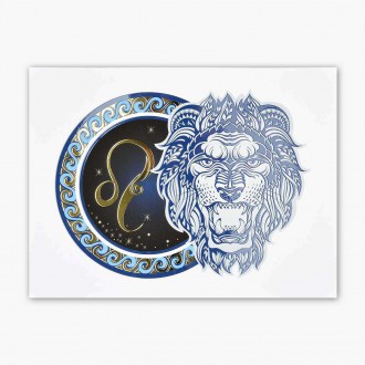 Sign of the Zodiac 2 Leo 3D Real Gold Poster