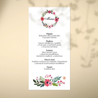 Wedding menu KL1848m