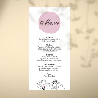Wedding menu KL1849m