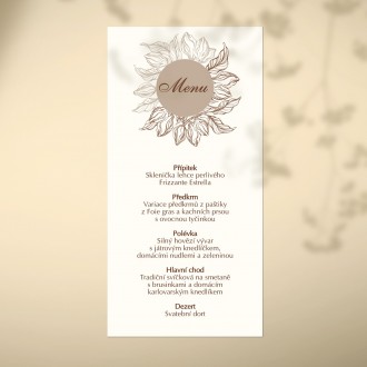 Wedding menu KL1851m