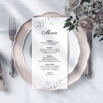 Wedding menu KL1852m