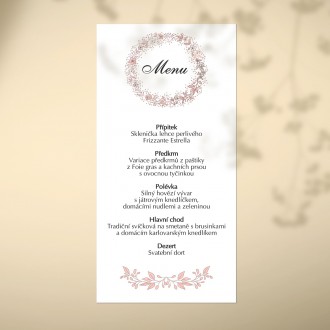 Wedding menu KL1854m