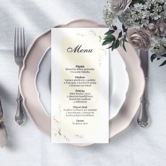 Wedding menu KL1855m