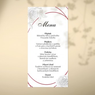 Wedding menu KL1856m