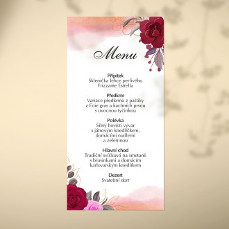 Wedding menu KL1857m