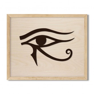 Wooden 3D wall art Horus eye