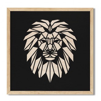 Wooden 3D wall art Lion