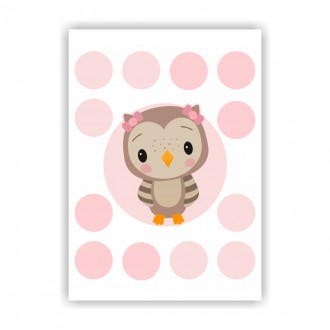 Owl and dots