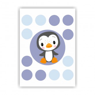 Penguin and dots