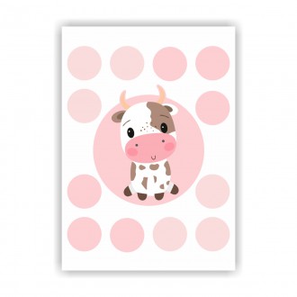 Cow and dots