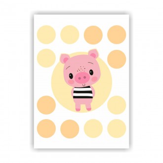 Piggy and dots