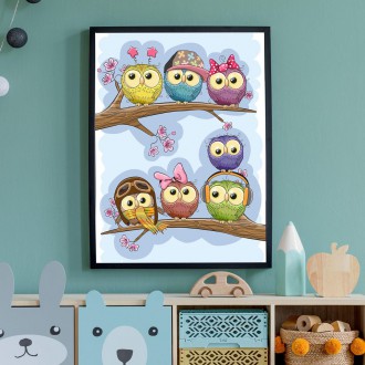 Little owls kids Poster