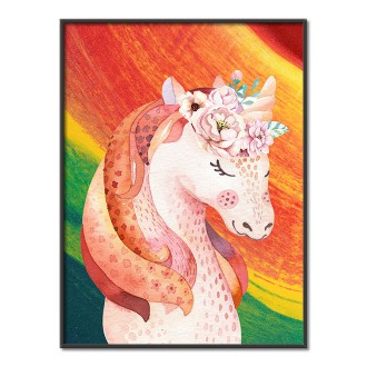 Unicorn and rainbow kids Poster