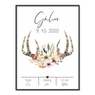 Personalized Poster Baby Birth - 03
