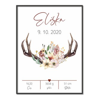 Personalized Poster Baby Birth - 04
