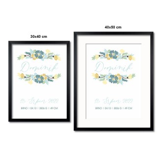 Personalized Poster Baby Birth - 06