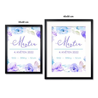 Personalized Poster Baby Birth - 07